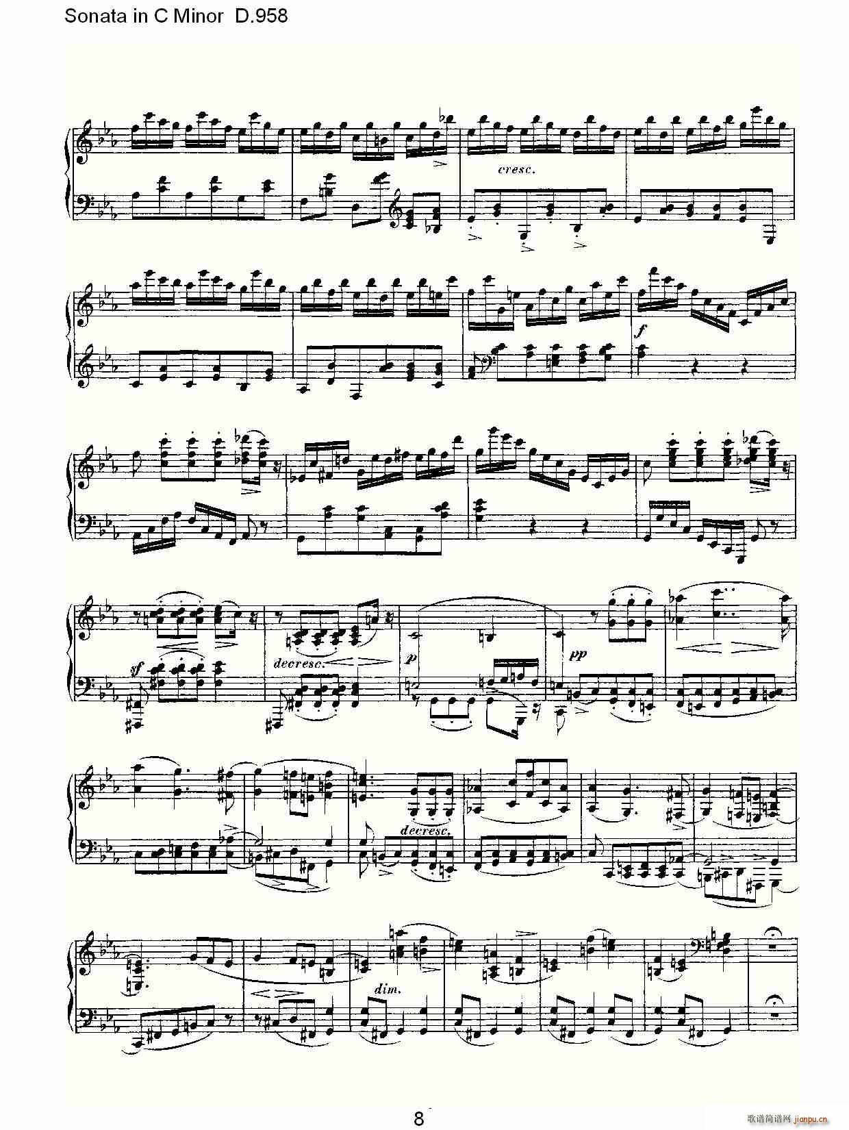 Sonata in C Minor D.958(ʮּ)8