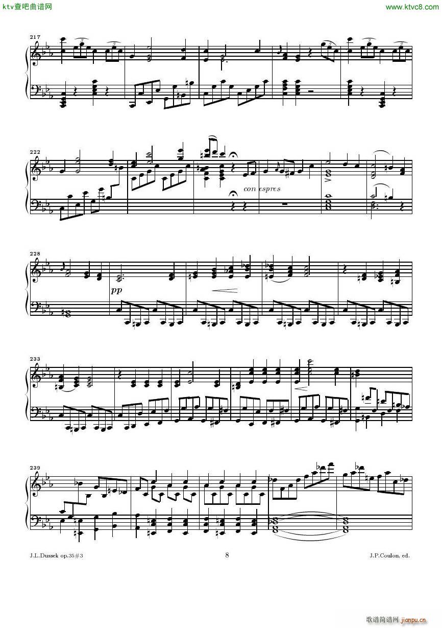 Dussek Sonate No13 op35 No3(V)8