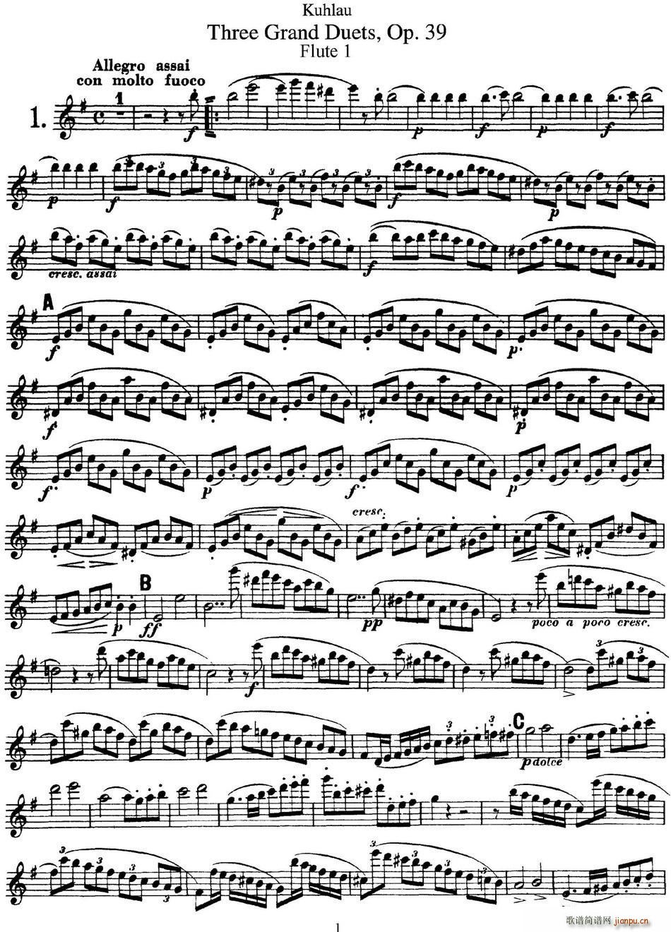 (k)L(zhng)Ѷ(x)Op 39 Flute 1 No 1(ѺV)1
