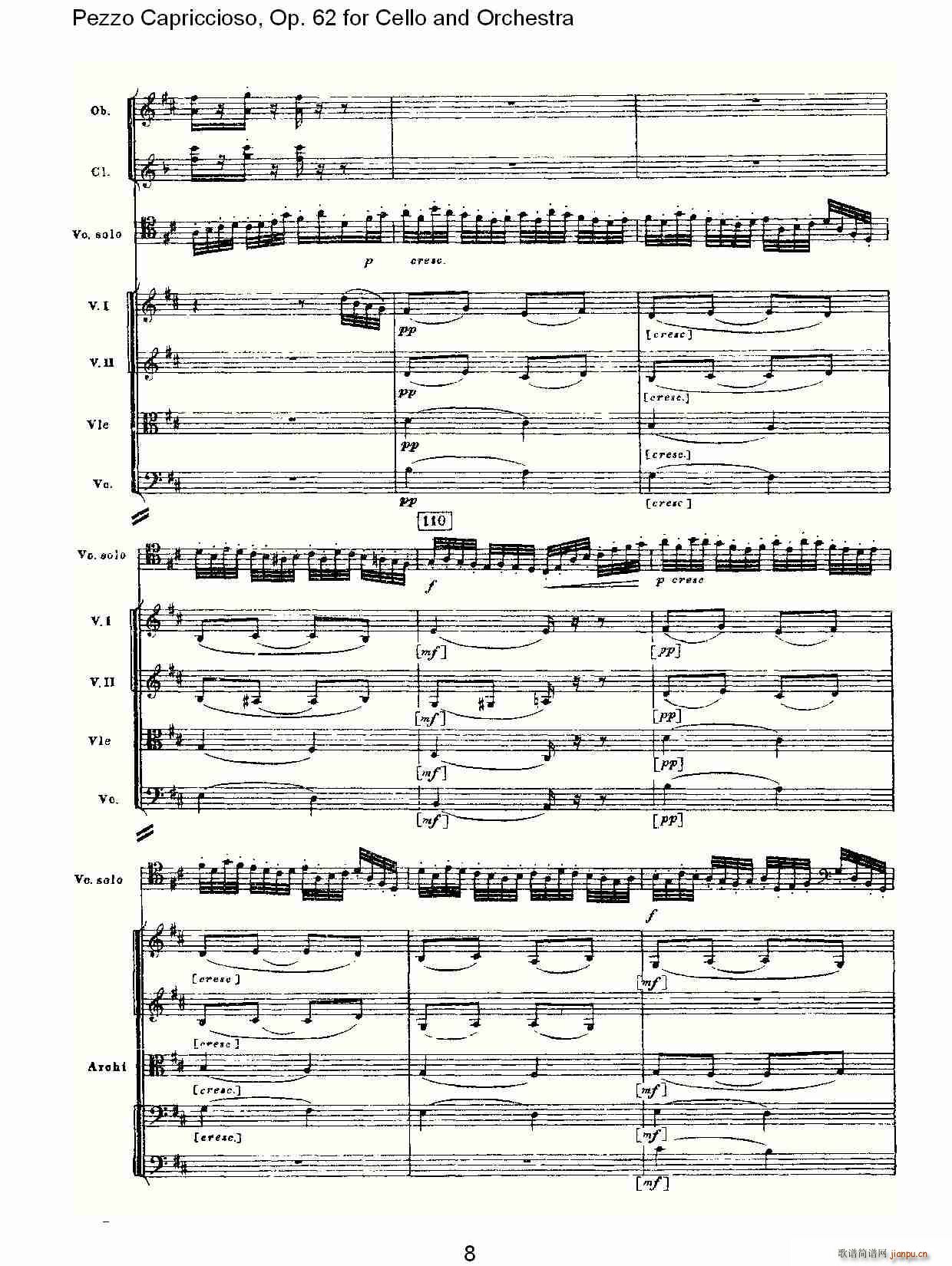 Pezzo Capriccioso, Op.62(V)8
