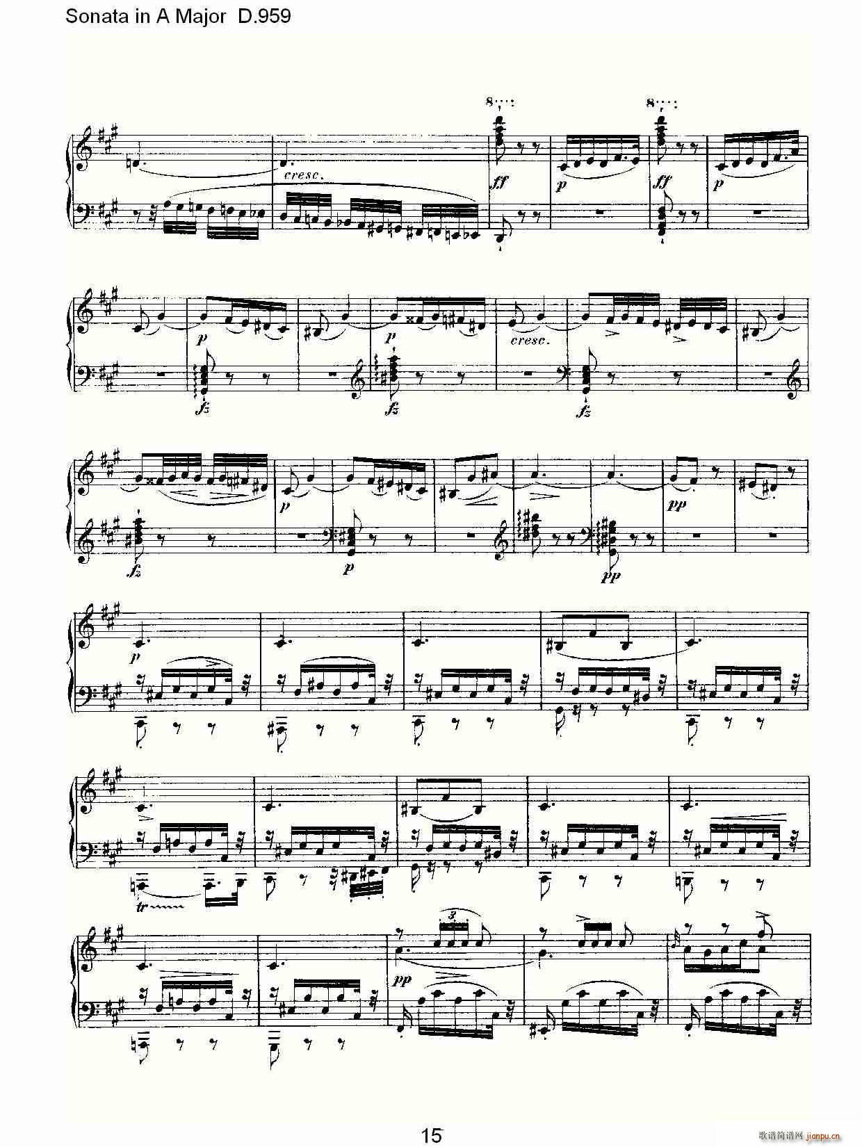 Sonata in A Major D.959(ʮּ)15