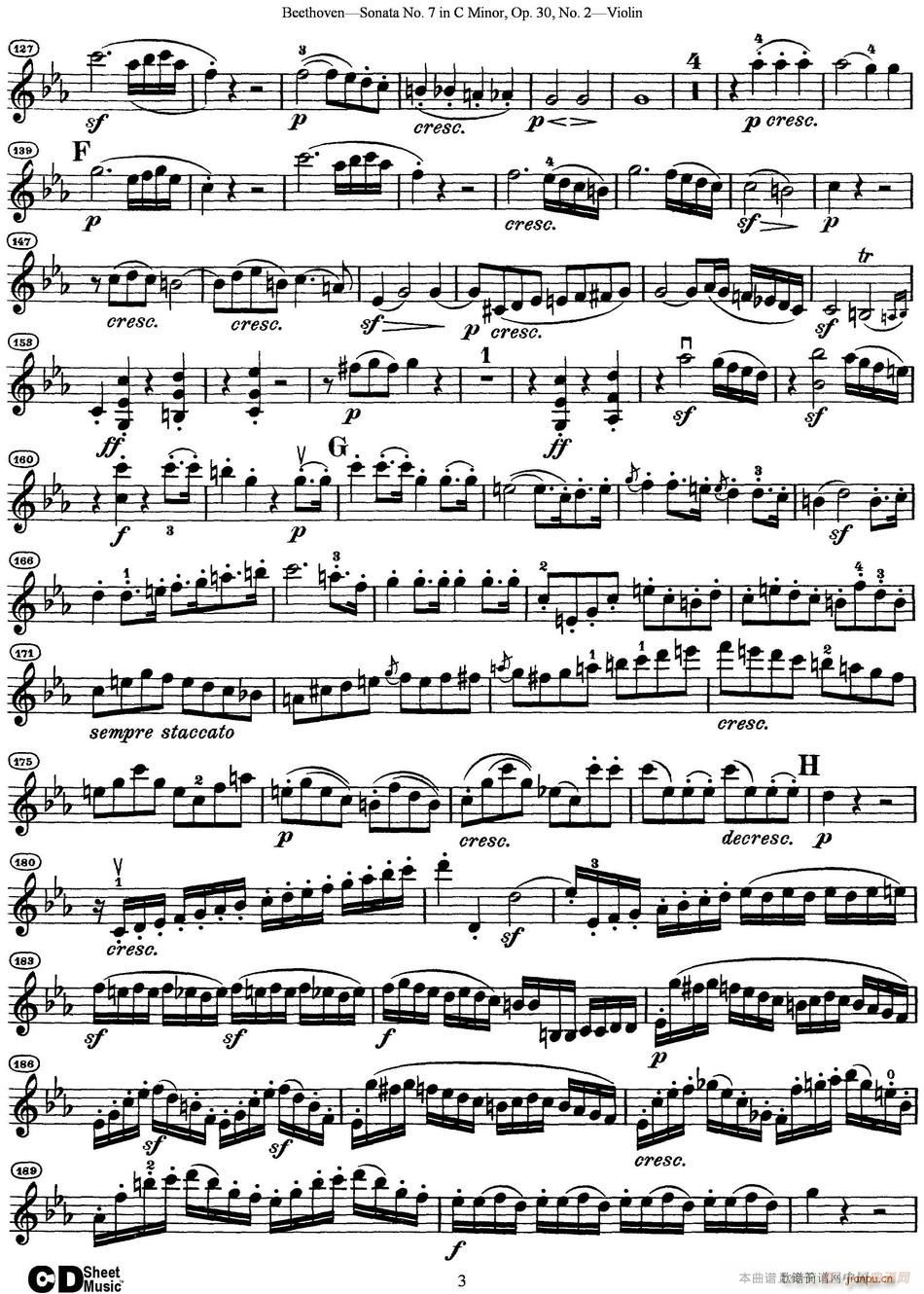 Violin Sonata No 7 in C Minor Op 30 No 2(СV)3