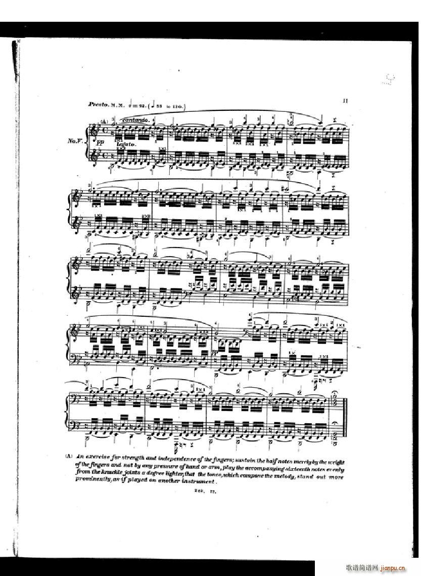 Czerny Etudes de la velocite book II(V)9