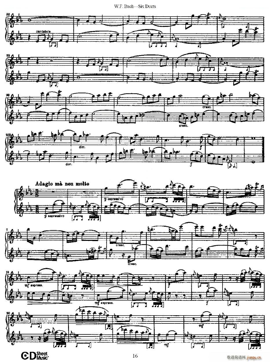 Six Duets ֮ ׶ྚ(x) ~(V)3