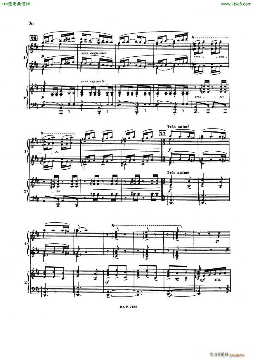 busser debussy Petite Suite 2P(V)30