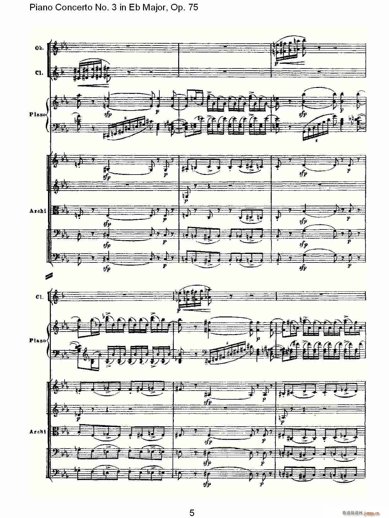 Piano Concerto No.3 in Eb Major,Op.75(V)5