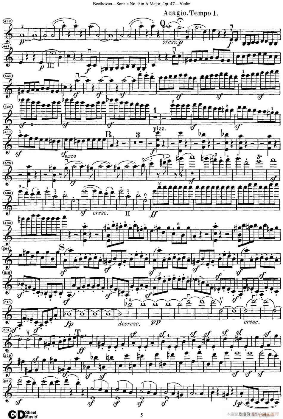 Violin Sonata No 9 in A Major Op 47(СV)5