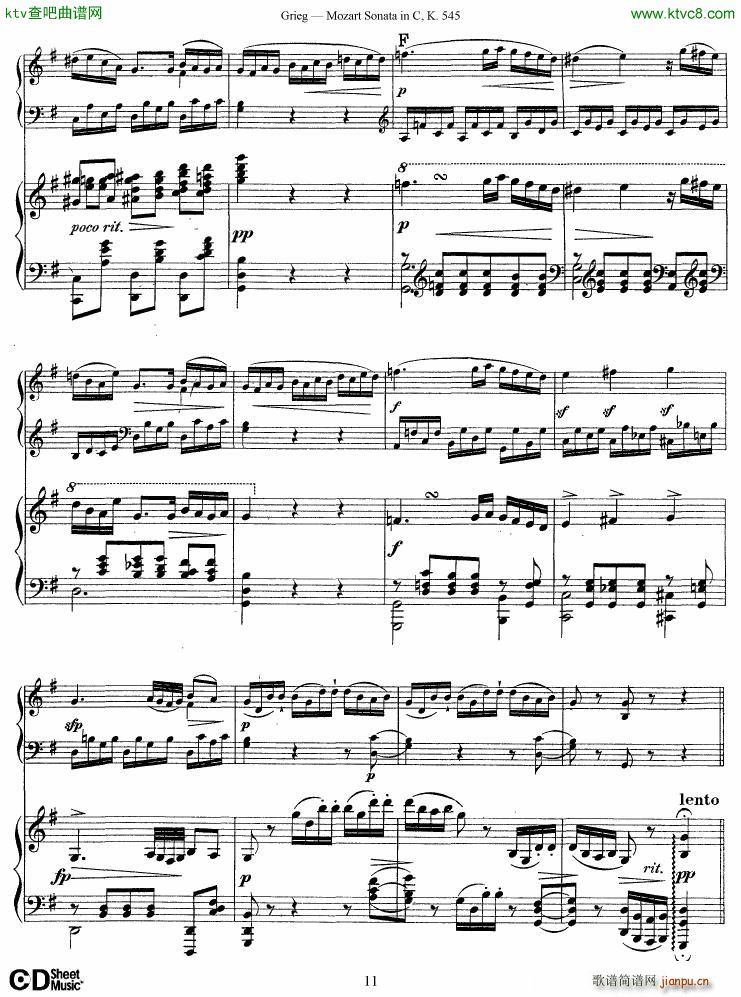 Grieg Mozart sonata KV545 2 pianos(V)11