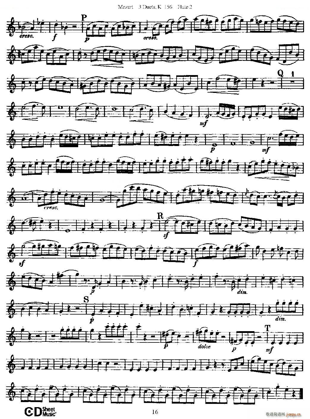 3 Duets K 156 ֮ڶL  K156̖ ~(ѺV)16