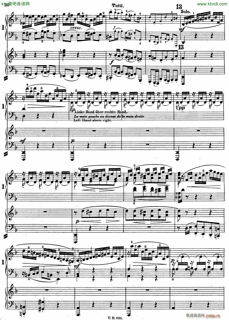 Bach JS BWV 1052 Keyboard Concerto in d ed R ntgen(V)31