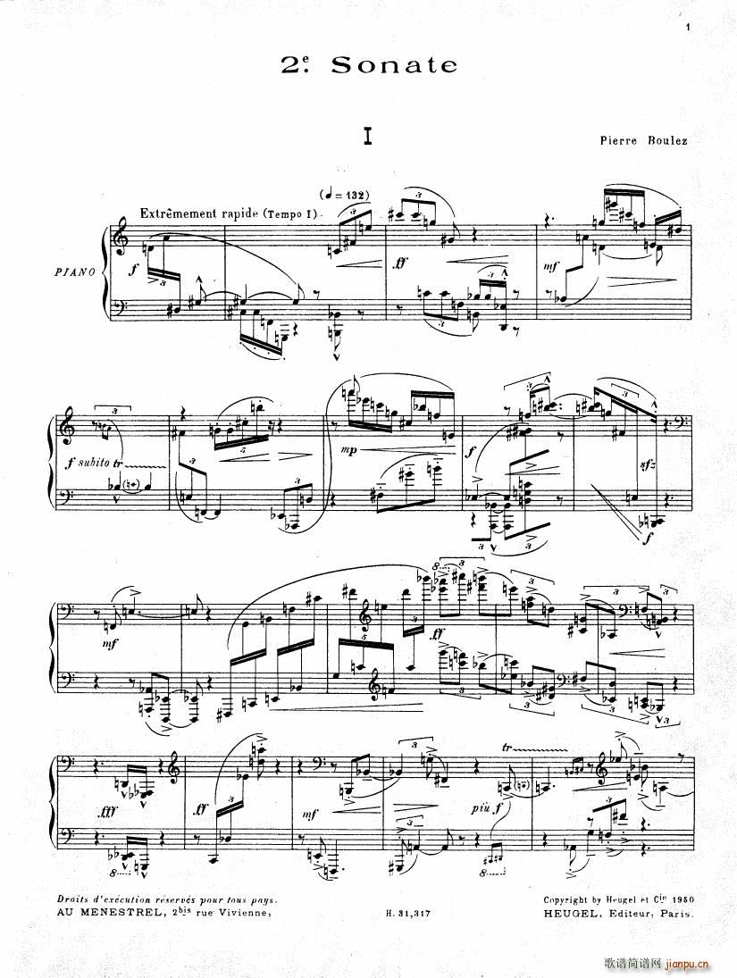 Pierre Boulez Sonata No 2 1 24(V)1