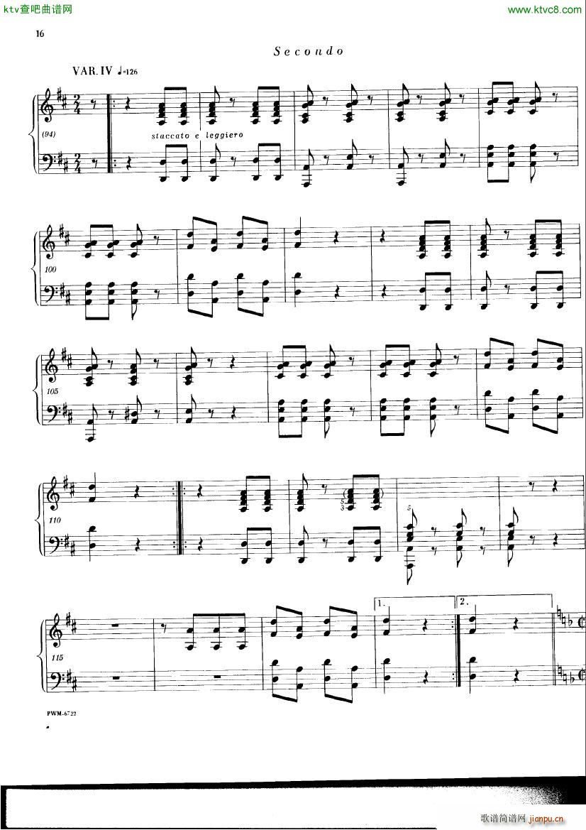 Chopin ekier variations in D(V)14