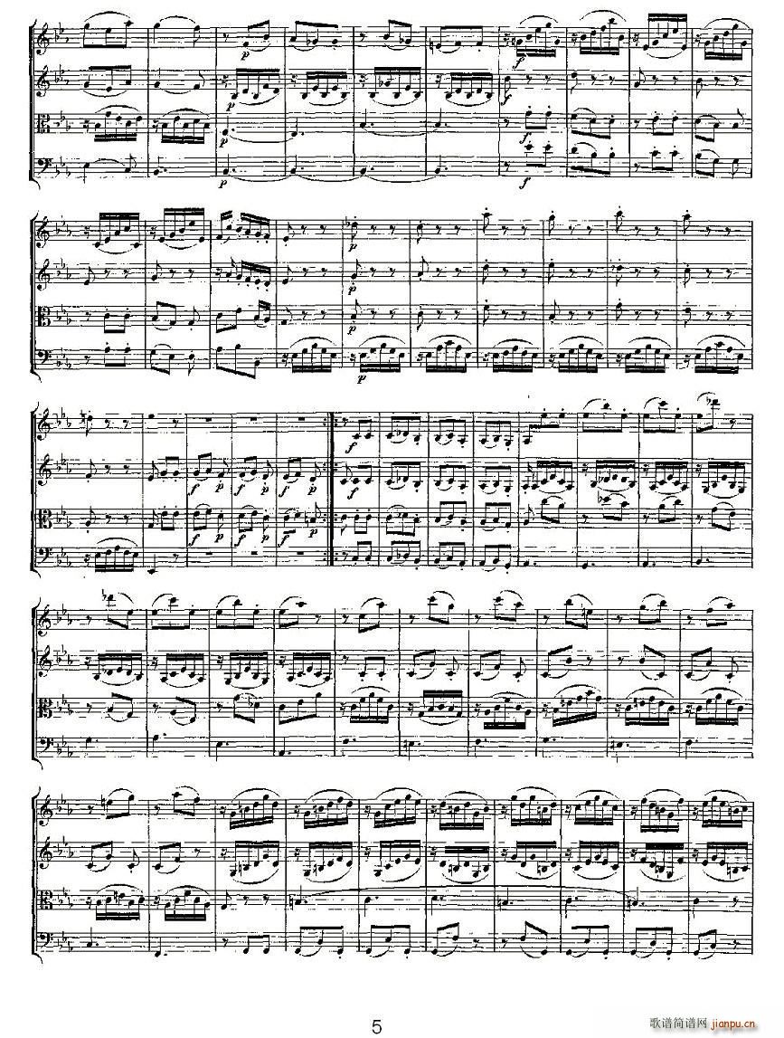 Quartet No 4 in C Major K 157 C{(dio)Ҙ(V)5