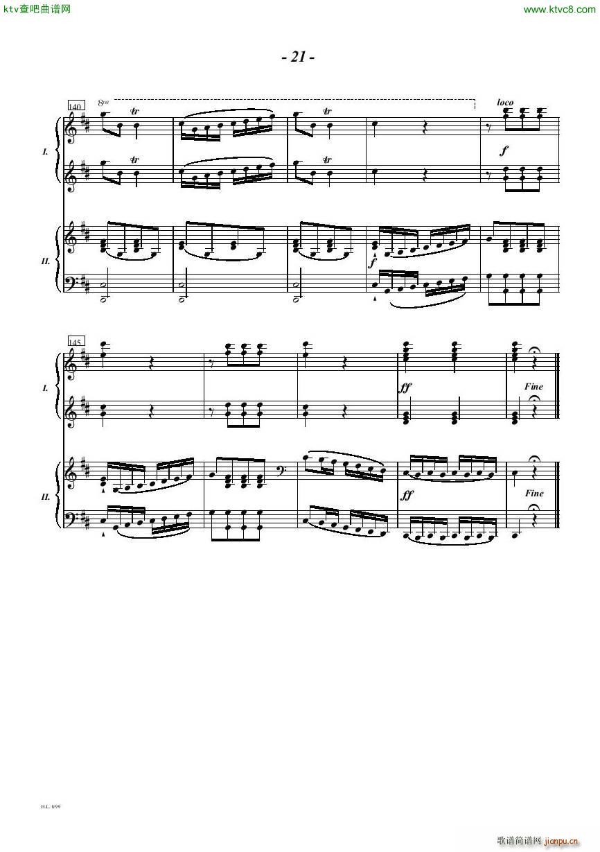 Diabelli Sonata Op33 For Two Pianos(V)21
