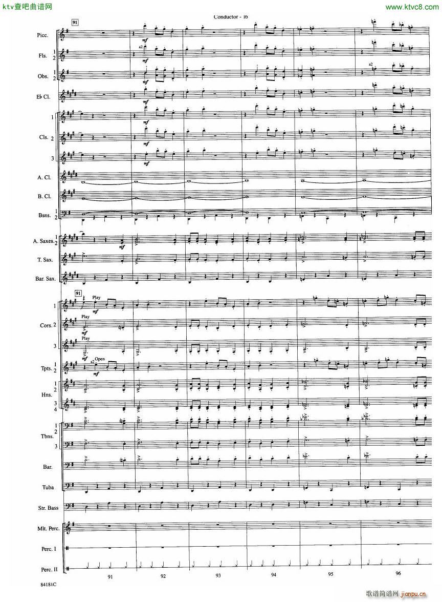Anderson Sleigh Ride full score(V)17