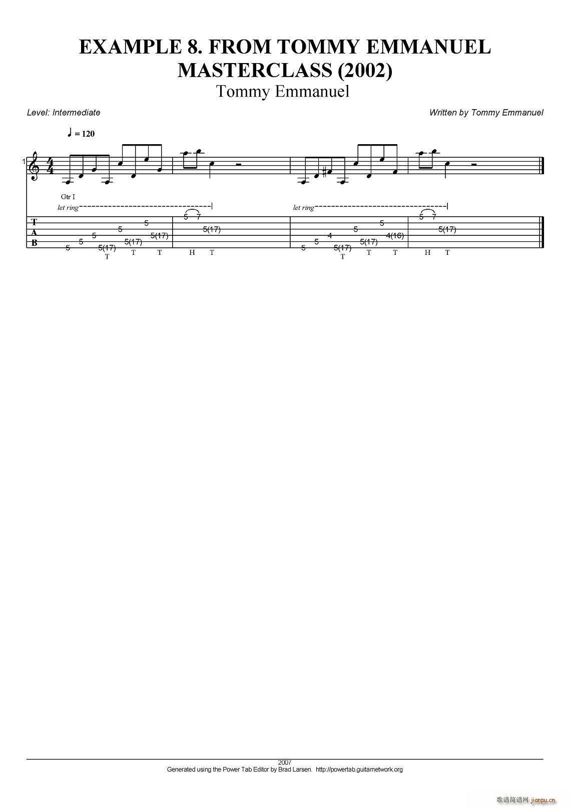 tommy emmanuel masterclass example 8 ָ(V)1