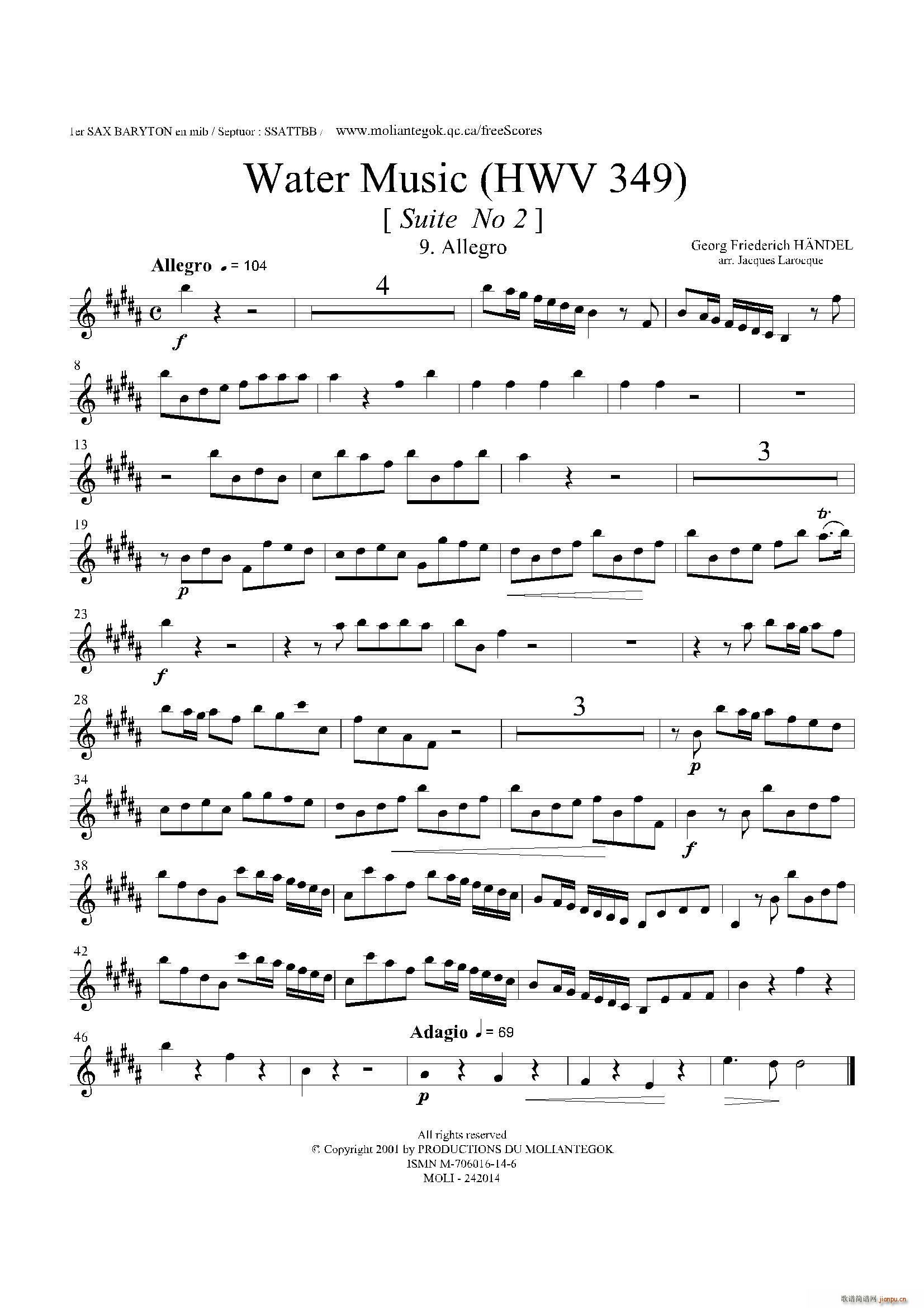 Water Music HWV 349 No 2 һ_˹(ʮּ)1