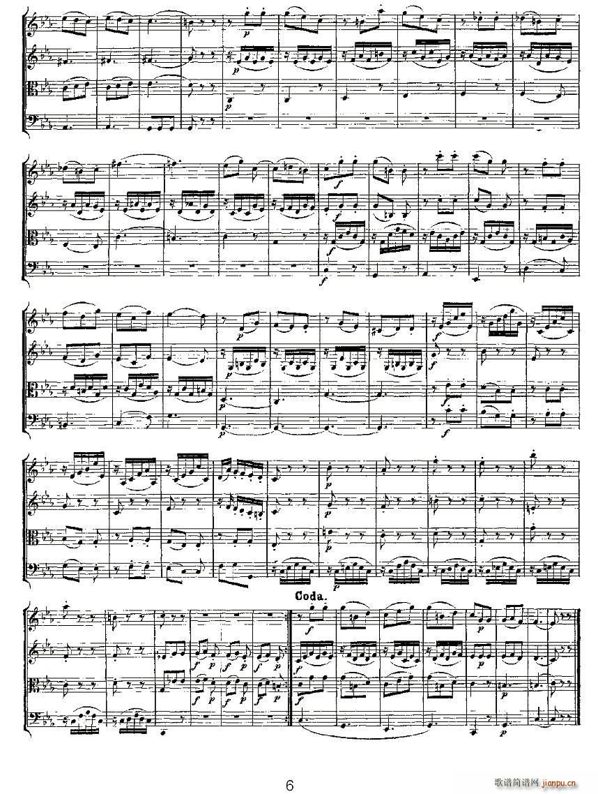 Quartet No 4 in C Major K 157 C{(dio)Ҙ(V)6