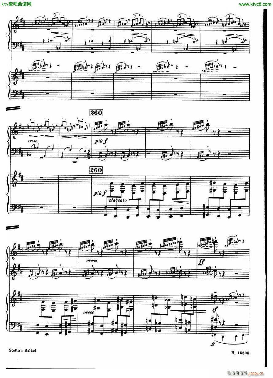 Britten Scottish Ballad op 26 arr for 2 pianos(V)27