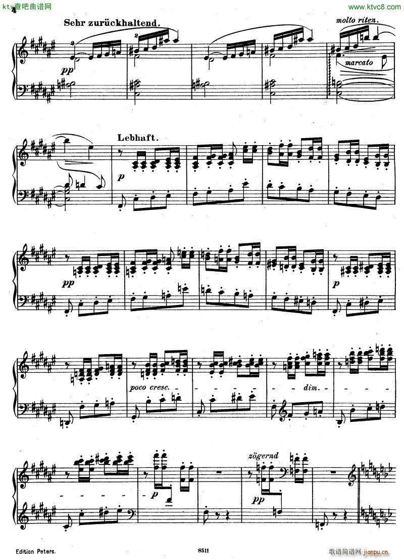 D Albert op 16 no 3 Intermezzo(V)3