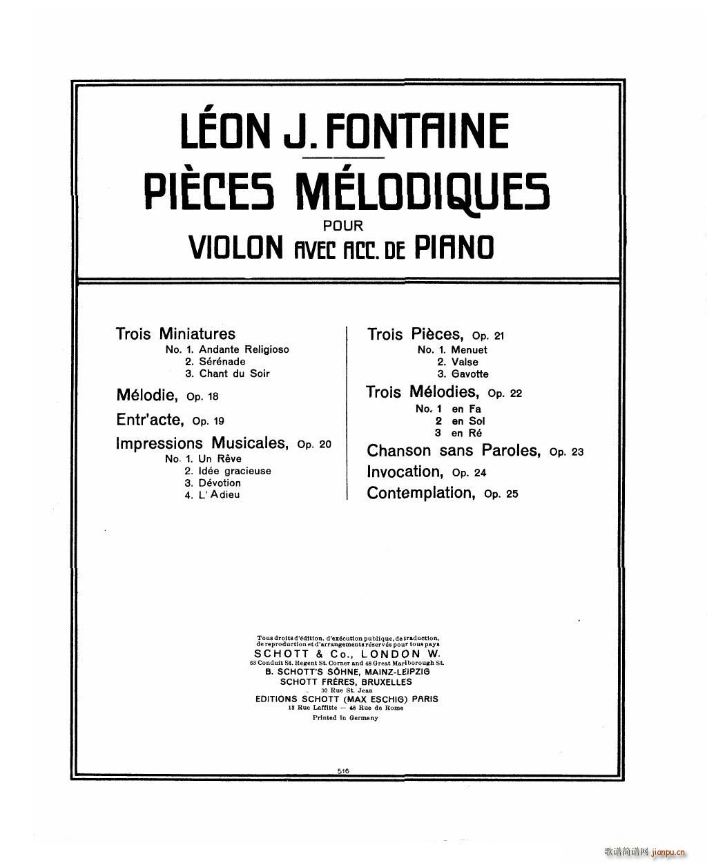 Bowen Barcarolle for violin and piano(V)15