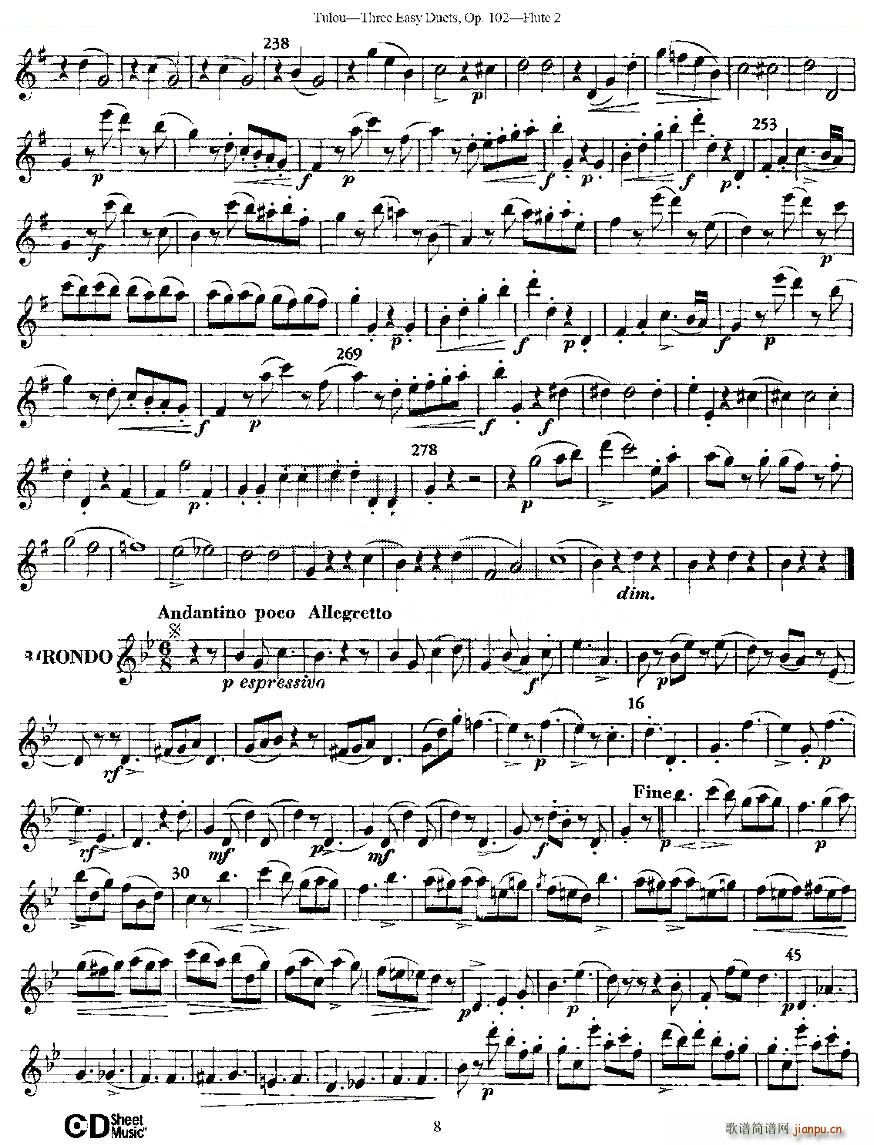 Three Easy Duets Op 102 ֮ڶL ׺Ʒ102̖(ho) ~(ѺV)8