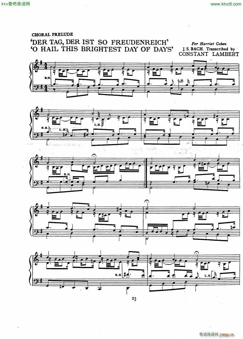 Bach JS A transcription book for Harriet Cohen(V)26