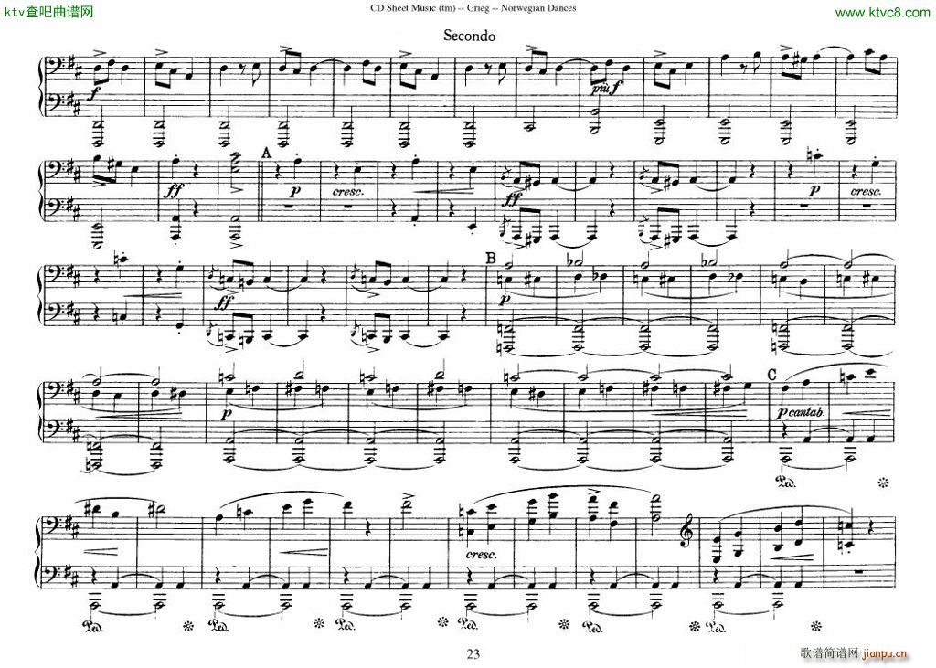 Grieg Norwegian Dance Op 35 1 4 Duet(V)23