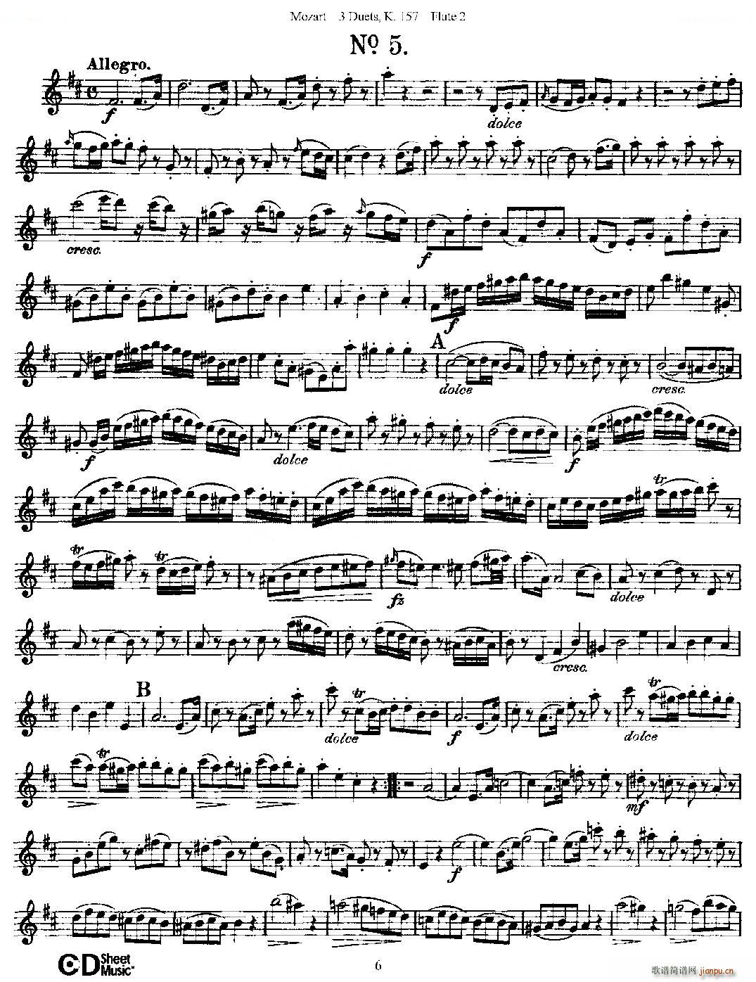 3 Duets K 157 ֮ڶL  K157̖ ~(ѺV)6