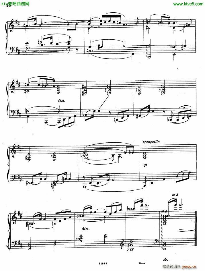 Gliere 25 Preludes op30 Book1(V)18