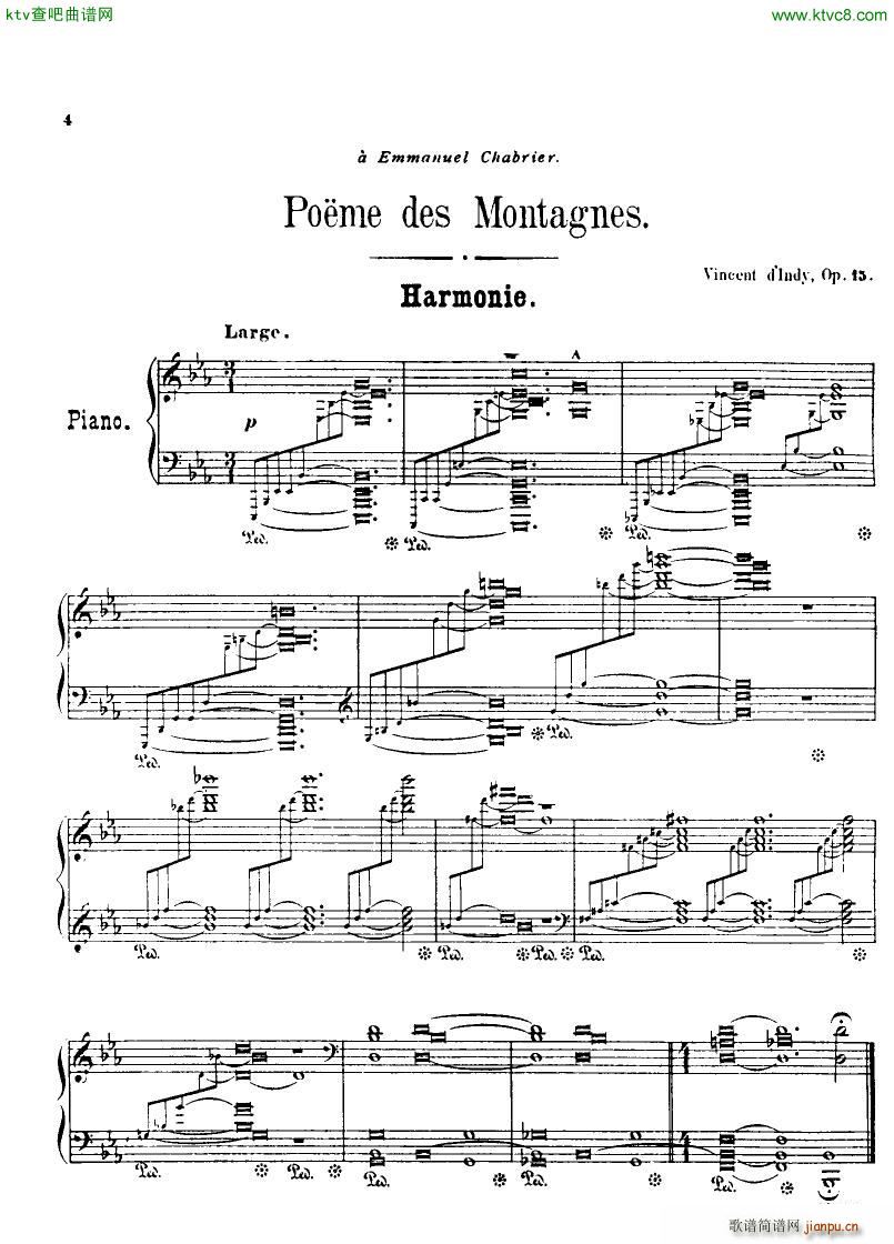 Indy Poeme des montagnes op15(V)1