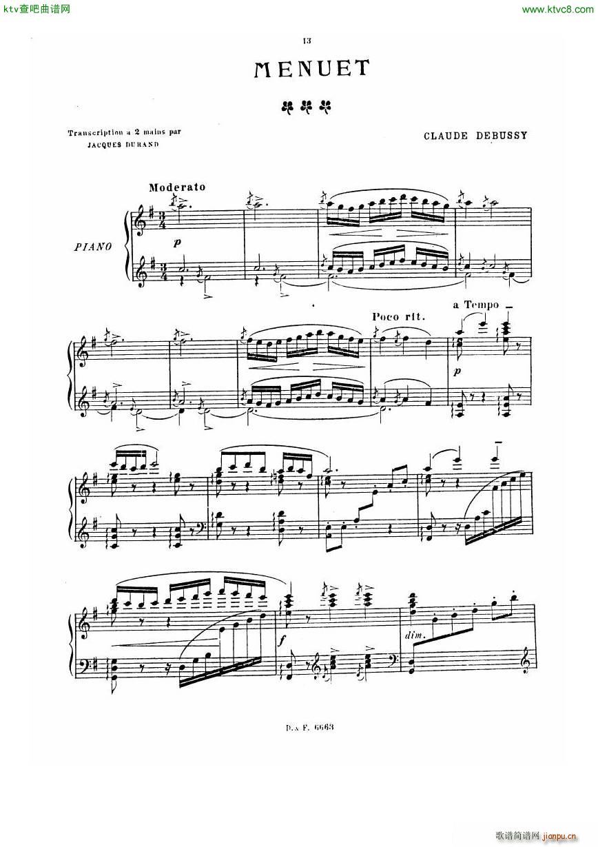 durand debussy petite suite(V)13