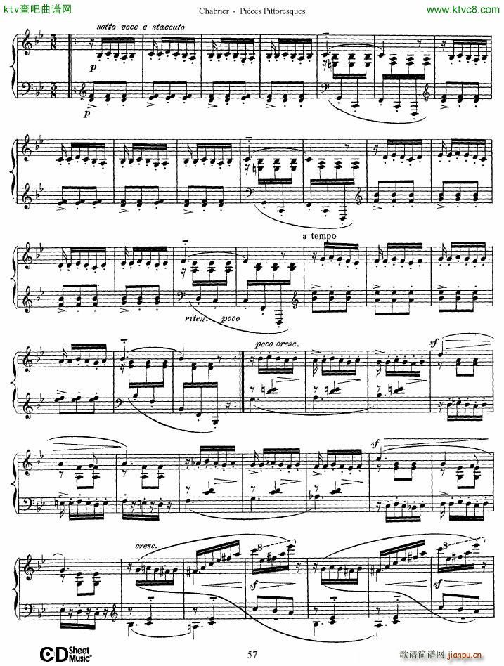 Chabrier Pices Pittoresques 7 10(V)28