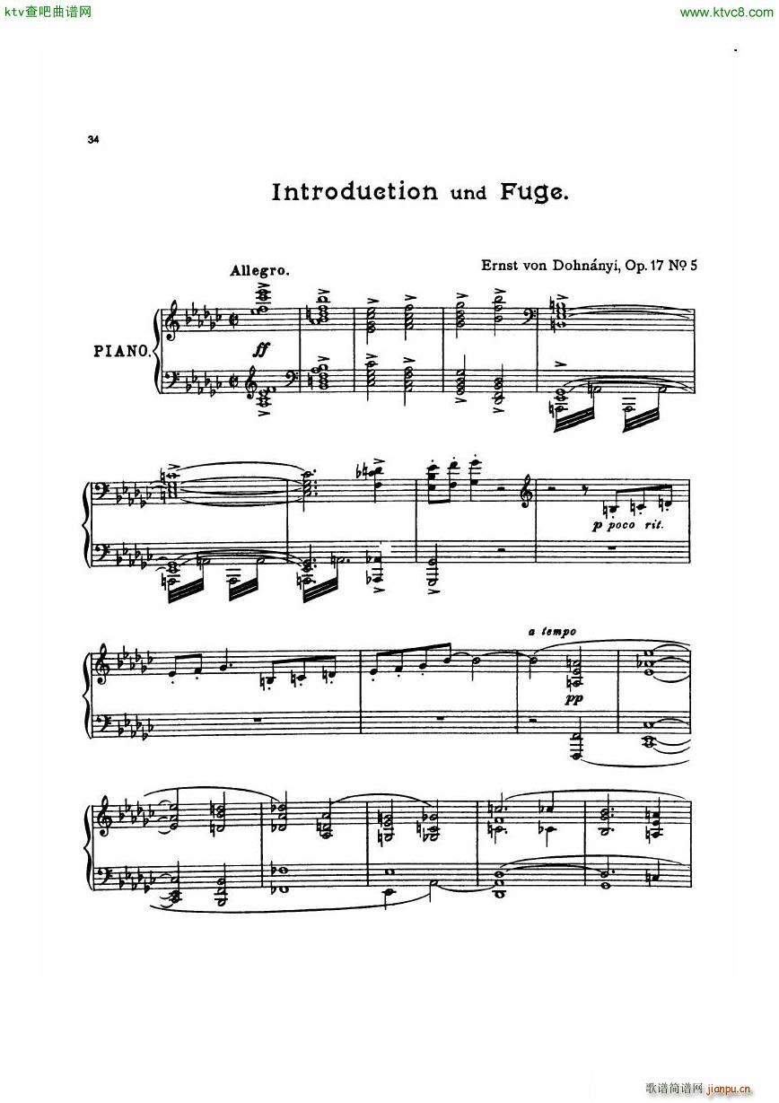 Dohnanyi 17 5 5 Humoresken IntroduktionAndFuge(V)1
