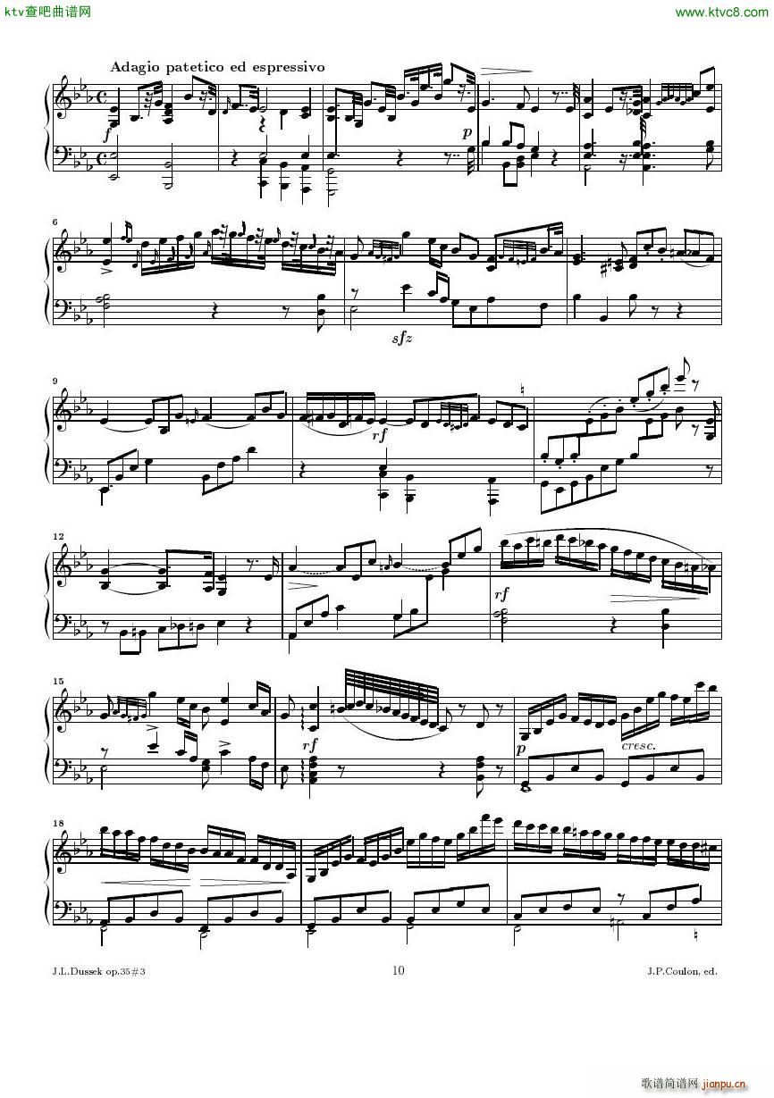 Dussek Sonate No13 op35 No3(V)10