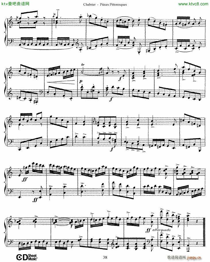 Chabrier Pices Pittoresques 7 10(V)9