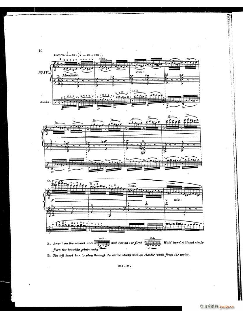 Czerny Etudes de la Velocite(V)7