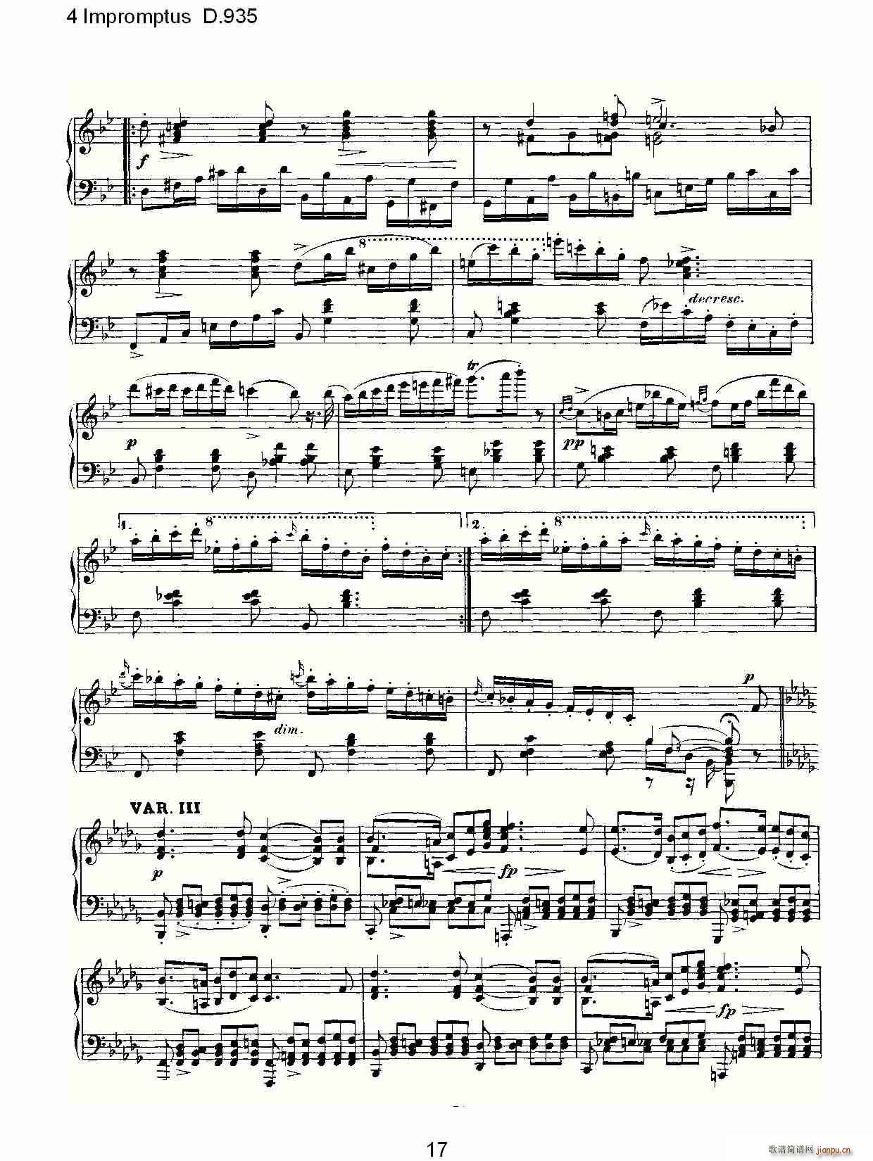 4 Impromptus D.935(ʮּ)17