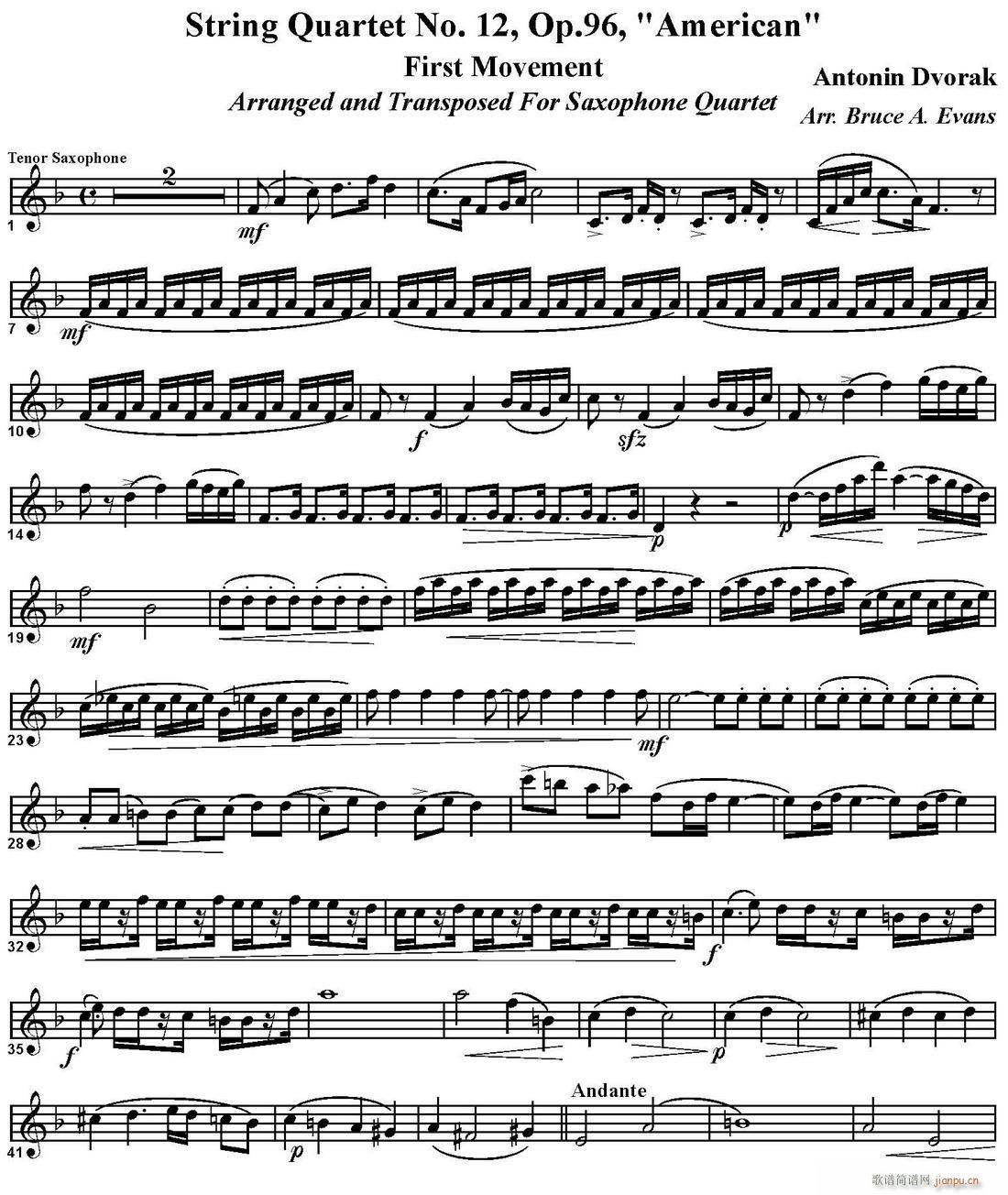 String Quartet No 12 Op 96  _˹(V)1