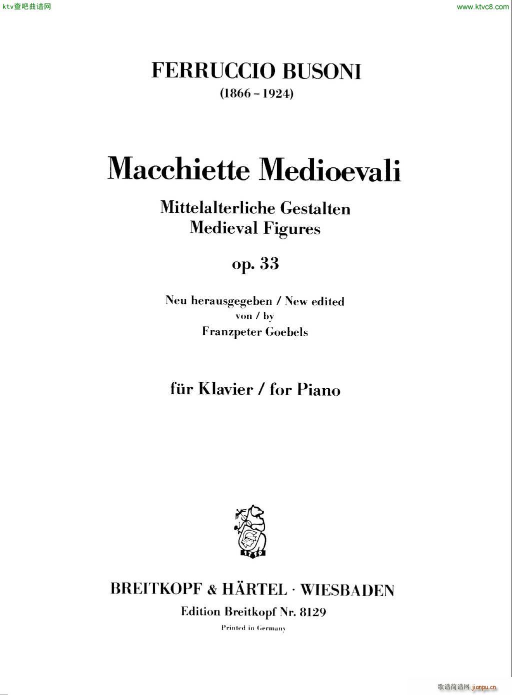 Medieval Figures op 33(V)1