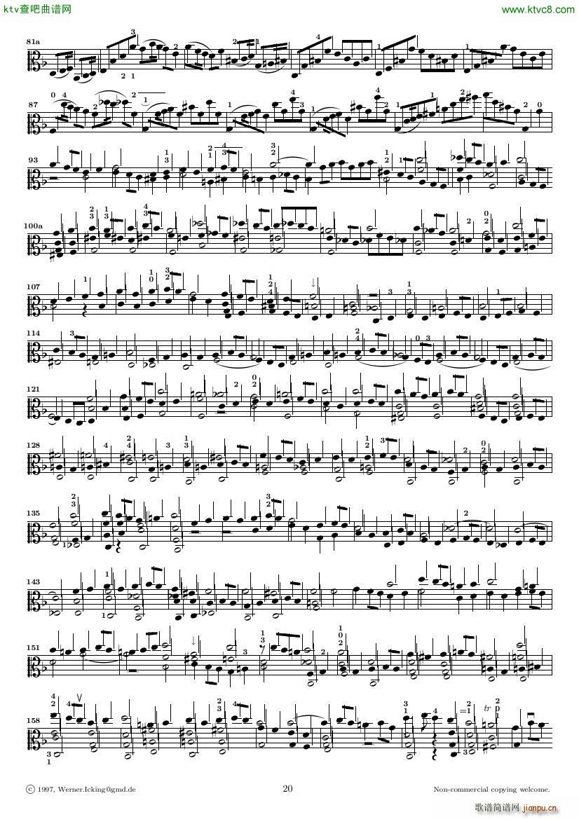 Bach JS BWV 1005 Sonata for Solo Violin in C(V)14