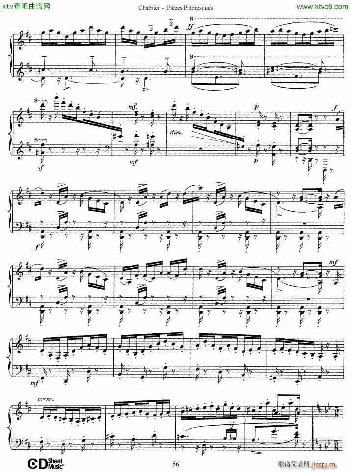 Chabrier Pices Pittoresques 7 10(V)27