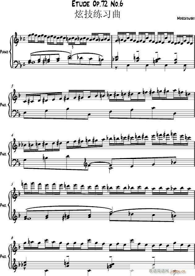 Etude Op 72 No 6(V)1