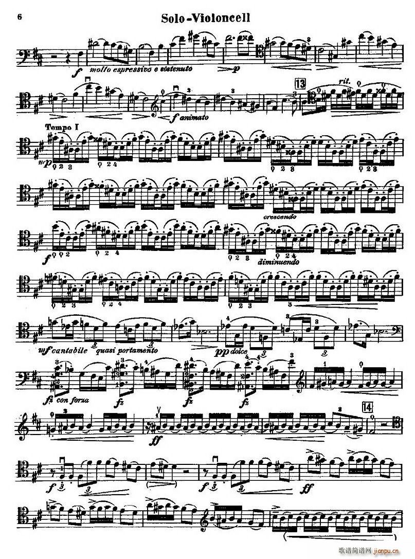 CELLO CONCERTO in B minor(V)6