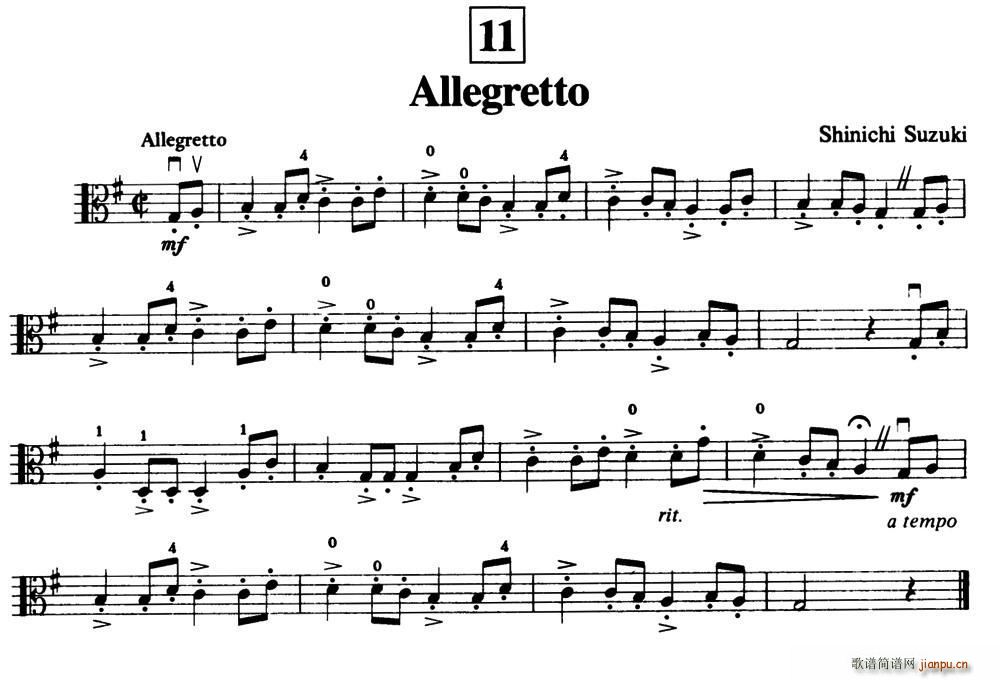 Allegretto (ʮּ)1