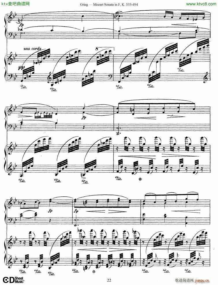 Grieg Sonata K 533 Mozart 2nd Piano Grieg(V)22