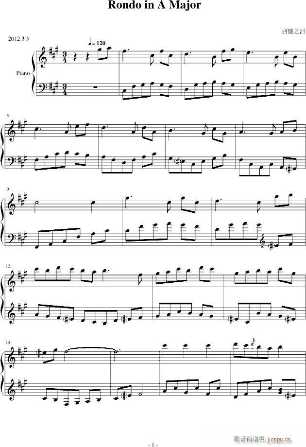 Rondo in A Major(V)1
