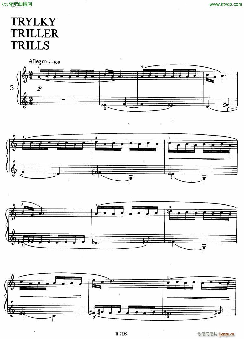 Hurnik piano etudes(V)9