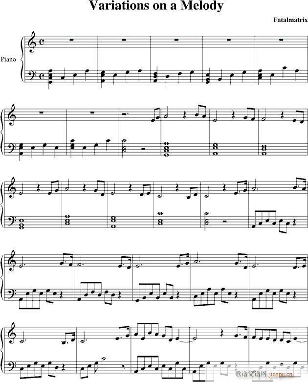 Variations on a Melody(V)1