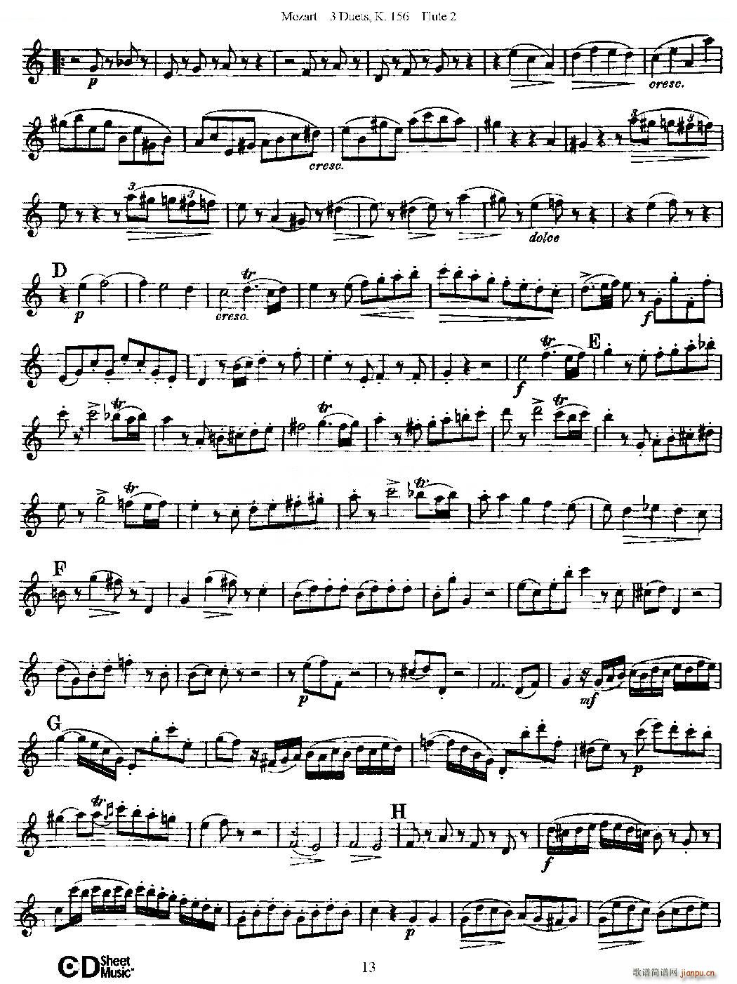 3 Duets K 156 ֮ڶL  K156̖ ~(ѺV)13